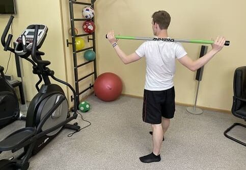 Therapeutic exercise is one component of rehabilitation for lower back pain