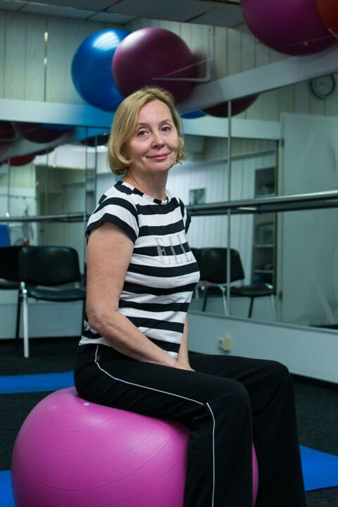 Women with thoracic osteochondrosis after exercise therapy
